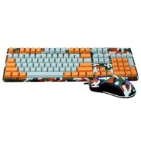 Motospeed GS700 Rainbow – Gaming Keyboard & Mouse Combo (Camo Orange)
