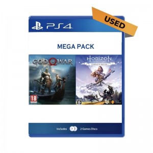 Đĩa Game PS4 : Mega Pack God Of War & Horizon Likenew