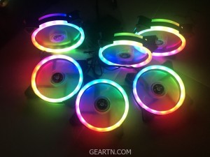 Dual Ring RGB LED Fan 120mm Rainbow