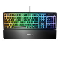 Bàn phím SteelSeries APEX 3 RGB Water Resistant Whisper-Quiet Switches Gaming Black