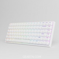 AKKO 3084 v2 RGB – White (Foam tiêu âm / Hotswap / AKKO CS Jelly switch)