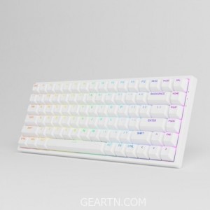 AKKO 3084 v2 RGB – White (Foam tiêu âm / Hotswap / AKKO CS Jelly switch)